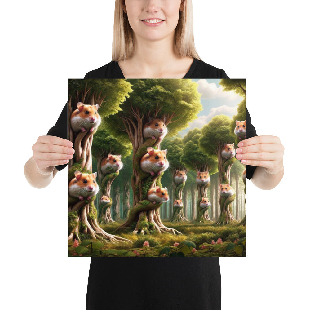 Poster - Forêt de hamsters