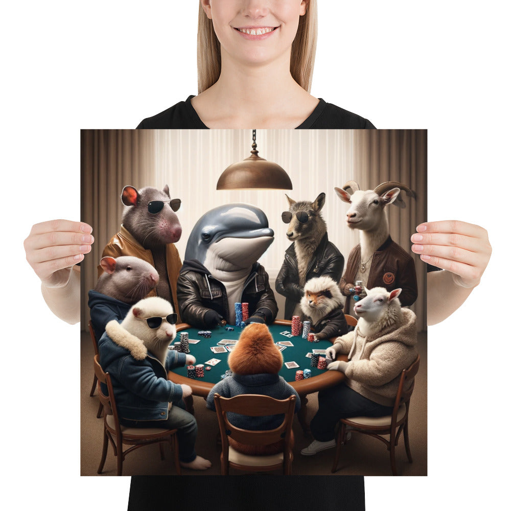 Poster - Partie de poker