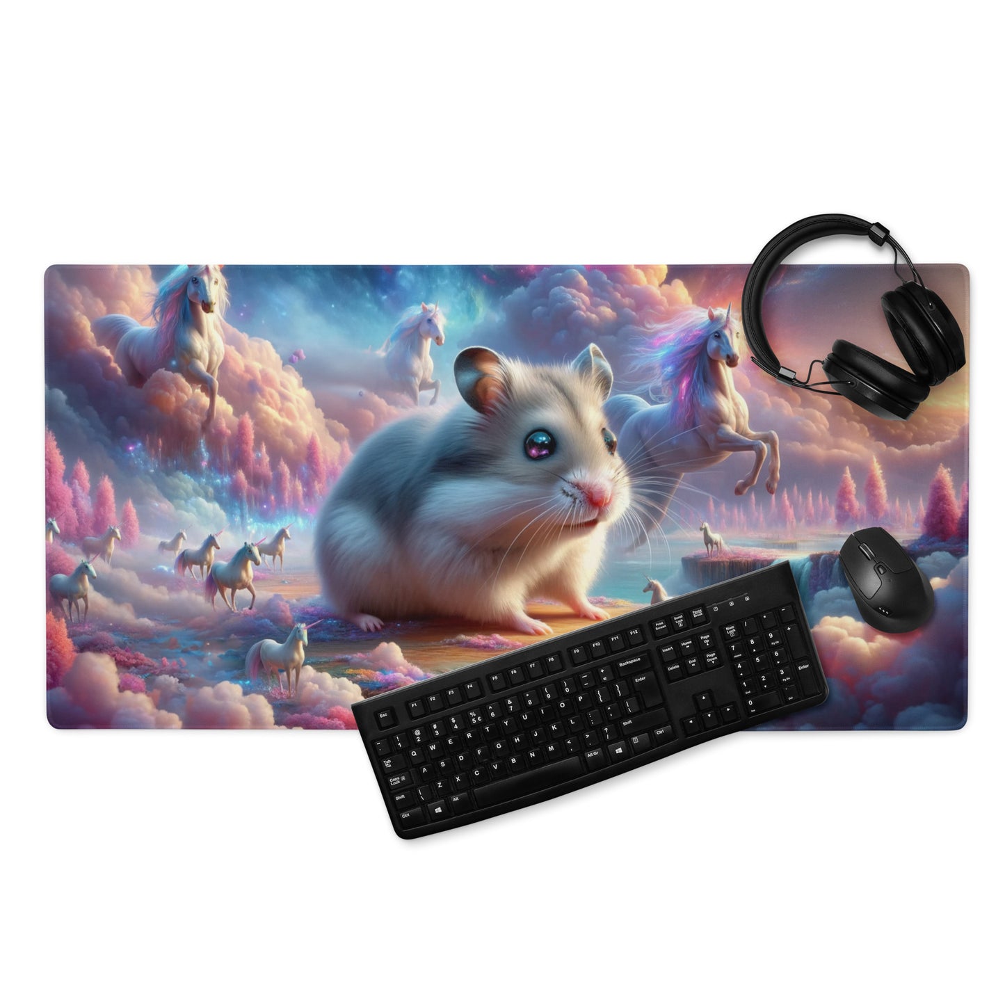 Tapis de souris gaming - Le Royaume des licornes célestes