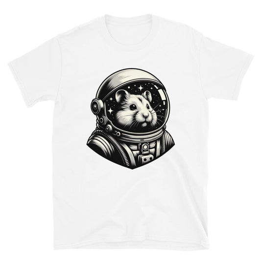 T-shirt Unisexe à Manches Courtes - Hamster Astronaute